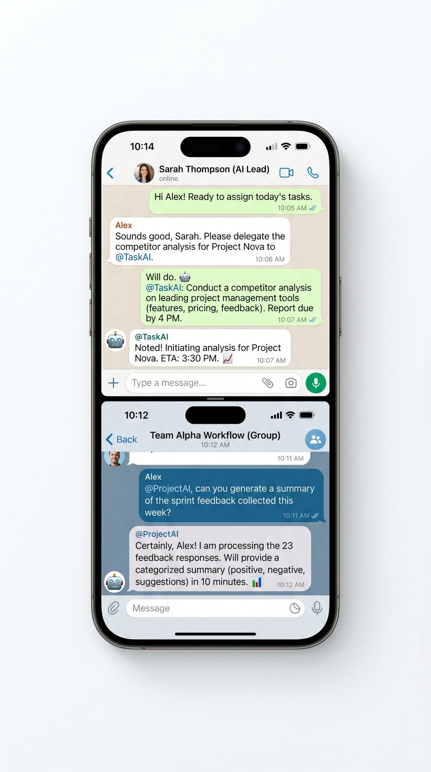 Delegating tasks via WhatsApp messenger with Genspark Claw AI